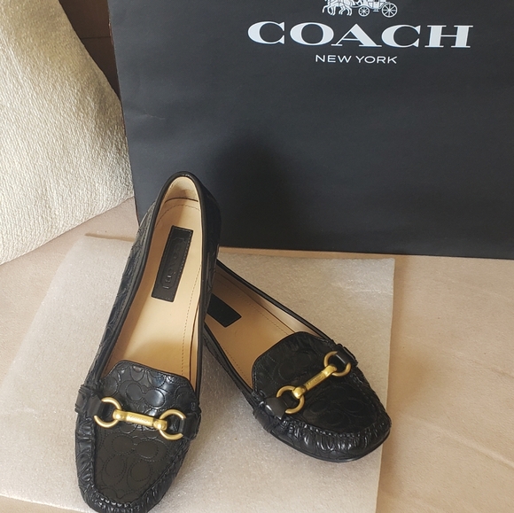 ❌RESERVED❌ Coach: Eve Signature Loafers - Picture 2 of 9